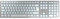 CHERRY KW 9100 SLIM FOR MAC, Teclado Inalámbrico para Mac, Distribución de Teclado Inglés UK (QWERTY), Bluetooth o Radiofrecuencia 2,4 GHz, Teclas Planas, Recargable, Blanco/Plateado