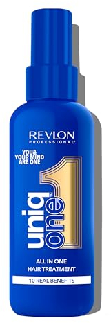 UniqOne Revlon Hair Treatment - Relaxing Fragrance Leave-in Professional Multi-benefit Hair Treatment - Repair, Detangle, Control Frizz & Style – Vanilla & Jasmine - 150 ml 