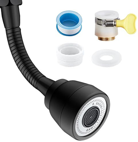 Rallonge Robinet Cuisine 3 Modes Embout Robinet Cuisine, Prolongateur Robinet, Embout Robinet, Brise jet Robinet Cuisine, Extension Robinet Pour Robinet Salle De Bain lavabo avec Tuyau