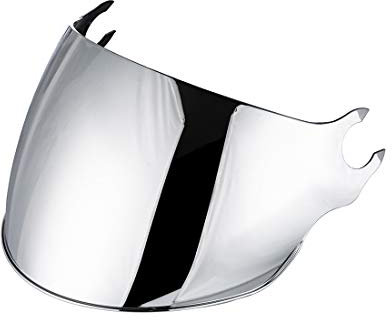 VCOROS Visiera Casco per Of562/AIRFLOW,Casco Parabrezza Moto Visiera a Lente Integrale,Protezione per Il Vento del Motociclo,Visiera Lente Per Casco MotoAccessori per Caschi da Moto (Argento cromato)
