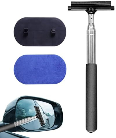 Raclette pour vitre de voiture, raclette de rétroviseurs latéraux - Essuie-glace de voiture à raclette extensible rétractable,Raclette de rétroviseurs de voiture portables, outil de nettoyage de rétro