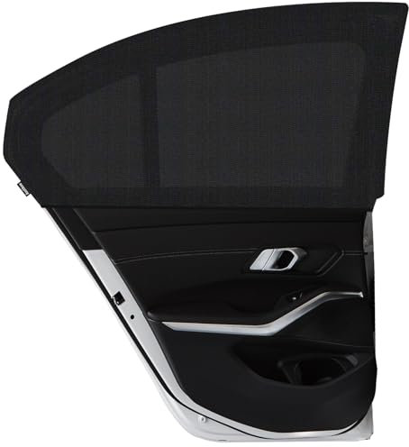 Asstikoo Sonnenschutz Auto Baby, Upgrade Sonnenschutz Auto Kinder UV Schutz, Elastizitä Sonnenblende Hochwertiges Atmungsaktive Spandex Sonnenschut Seitenscheiben für 99% Autos-2 Stück(XL)