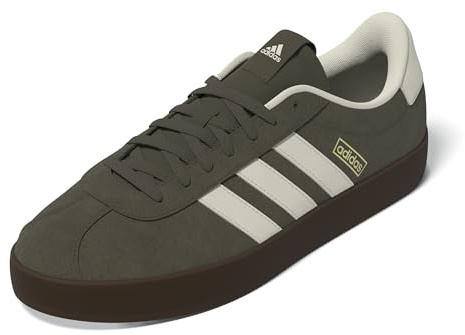 Adidas Herren VL Court 3.0 Shoes, Olive strata/Cream White/GUM5, 44 EU