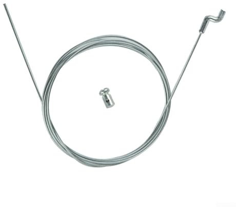 Z-Hook Rasenmäher-Gaszug 200 cm Stahldraht-Reparatursatz, Motorbremsantriebskabel, mit Schraubnippel, für Gartenmaschinen, Rasenmäher, Traktoren