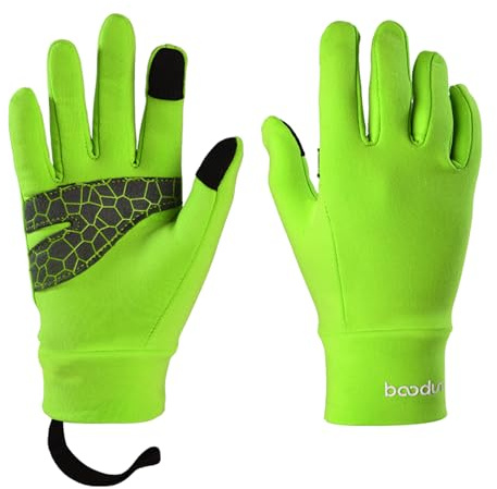 Cykelhandskar för barn - Andas Anti-Slip Full Finger Outdoor Bike Riding Handskar Pekskärmshandskar, Handledsrem för 4-12 år för cykling, klättring, ridning, cykling (L)