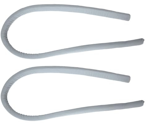 DOITOOL Relleno de Espacio para Cama 2 Piezas, Almohada Cuña Ajustable en Gris Tela de Franela para Huecos Entre Colchones, Accesorio Antideslizante Adecuado para Dormitorios