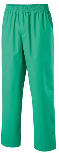 EXNER Medizinische OP-Schlupfhose, Pflege-Hose, Arbeitshose, Unisex für Herren und Damen in Medizin, Krankenpflege, Altenpflege, SPA, Wellnes, Kosmetik, Farbe Light Green, Größe L
