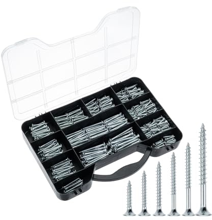 Mr. Pen- Wood Screws Assortment Kit, 456 pcs, Silver, Phillips Tips, Assorted Wood Screws, 6 Sizes (2”, 1-1/2”, 1-1/4”, 1”, 3/4”, 1/2”)