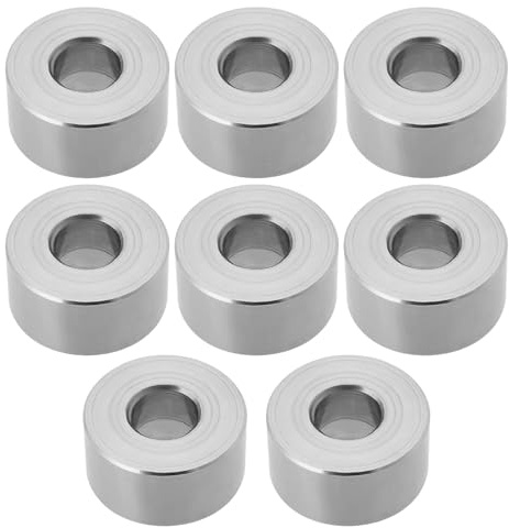 OTOTEC 8 casquillos espaciadores de acero inoxidable 304, M8, sin rosca, IDxOD, 8,2 x 20 mm, altura 10 mm, para dispositivos mecánicos de metal