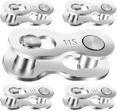 Missing Link 5 Pairs for 11 Speed Chain Master Link for Bicycle Chain Bike Chain Links 11 Speed Bike Chain Master Link Quick Link Bike Parts Bicycle Parts Mountain Bike Parts Chain Connector Link