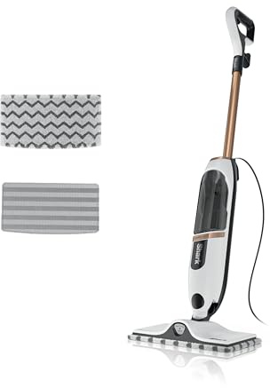 Shark SteamSpot Steam Cleaner with Steam Jet Technology, 3 Steam Modes, 2 Washable Pads, Removable XL Water Tank, Light, Steam Cleaner for Hard Floors