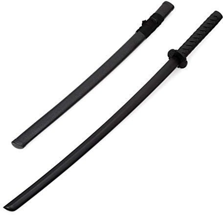 Martial Arts Black Polypropylene Bokken With Scabbard