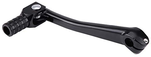 Motorcycle Gear Shift Lever, CNC Aluminum Folding Gear Lever Shifter for 4 Stroke Dirt Bikes, ATV Motocross Parts (Black)