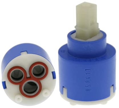 Schläfer 480019 | Mischbatteriekartusche 35mm Keramik Ersatzkartusche für Einhebelmischer niedrig mit 2 Füßen