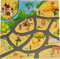 ECOTOYS Schaumstoffmatte für Kinder, Safari, Puzzle, 93 x 93 cm
