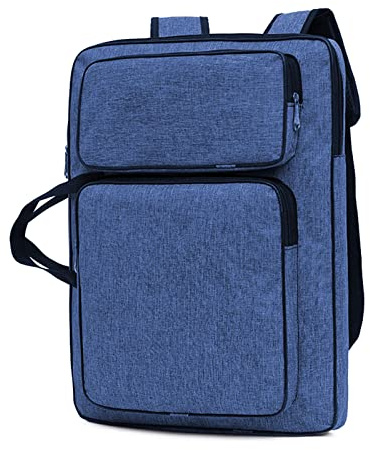 haozaikeji A3 Sac de Transport pour Planche à Dessin Étanche Sacoche à Peinture Art Portfolio Case Sac de Rangement Croquis Fichier Palette Pinceaux Enfants Artiste Portable Sac à Dos de Dessin