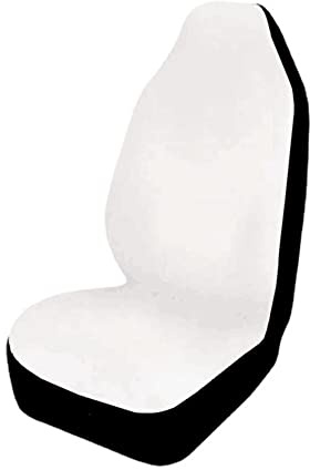 iSpchen Coprisedili per sedili auto, elastici, universali, per auto, SUV, camion, antipolvere, proteggono la pelle e i sedili in tessuto, colore bianco