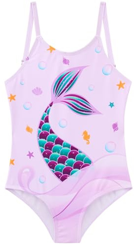 WAWSAM Girls One Piece Swimsuit Kid Beach Swimwear Toddler Bathing Suit Quick Dry Swimwear for Little Girl Baby Summer Sports Surf Pool