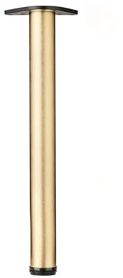 Möbelfüße 1 Stück KüchenMöbelfüße Tischbeine aus Edelstahl mit Schrauben Durchmesser Schrankbeine Schreibtischbeine für das Home Office (80 cm gebürstetes Gold)