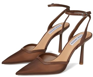 Steve Madden Women's Alliance Pump, Brown Mesh, 9 UK