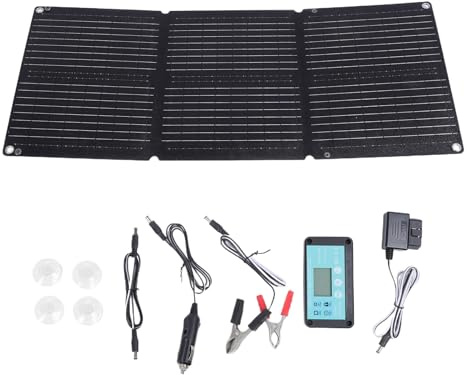 Cargador de automóviles solares, sostenedor de cargador de batería de automóviles solares - Cargador de panel de generador solar de 200W - Almacén automático flexible impermeable 12-24V plegable para