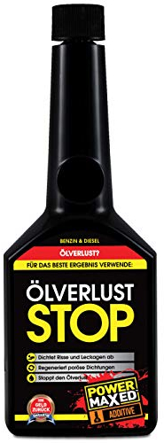 Power Maxed Stop alla perdita di olio 325 ml – Olio motore Stop Additivo per motori a benzina e diesel – Arresta perdite, protegge le guarnizioni e riduce il consumo di olio