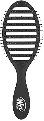 Wet Brush Speed Dry Hair Brush, Black, Vented Design & Soft HeatFlex Bristles, Blow Dry Safe, Ergonomic Handle Manages Tangles & Uncontrollable Strands, Pain-Free Hair Accessories