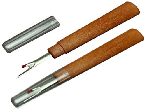 CansyY 2 Premium Nahttrenner mit hochwertiger Edelstahlklinge und Einer wertigen Schutzkappe - Pfeiltrenner Saumtrenner Nähen, Trenner