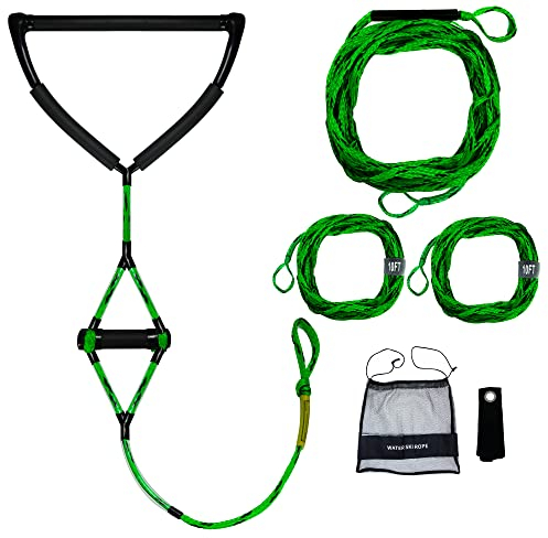 Cyberoctopus Schwimmendes 4-teiliges Wasserskiseil und Griff Combo 22,5 m/75 Ft