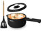 DEZIN Electric Cooker, 2L Non-Stick Sauté Pan, Rapid Noodles Cooker, Mini Pot for Ramen with Power Adjustment, Dorm Room Essential (Egg Rack Included)