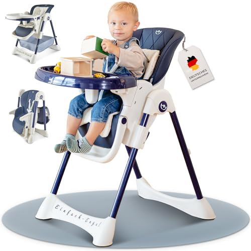 EINFACH-ENGEL Baby-Hochstuhl [Kinder ab 6 Monate] Kinderstuhl – Stuhl klappbar & höhenverstellbar mit abnehmbarem Tisch | Babystuhl, Kinderhochstuhl, Babyhochstuhl | Hochstühle, Sitze & Zubehör