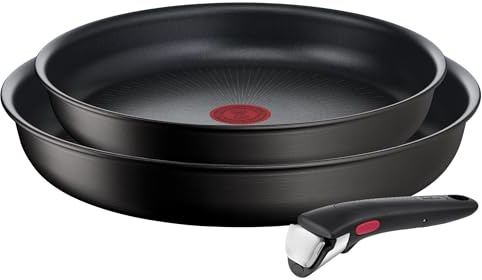 Tefal Kookgerei Tefal Ingenio Unlimited Kitchen Pan 24 + 28 cm Met Handgreep Zwart