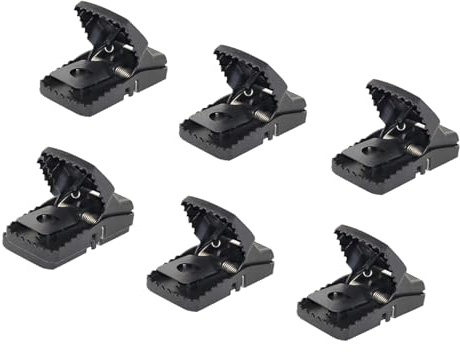 Shirene Trampas para Ratones,6 PCS Trampa Ratones,Ratoneras para Atrapar Ratones,Trampa para Ratones Reutilizable para Interiores,Trampas para Ratones de Juego Rrápido para la Casa