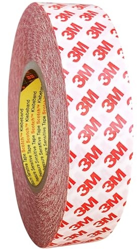 3M 9088 dubbelhäftande tejp av PET, starkt lim, olika bredder valbara/38 mm x 50 m