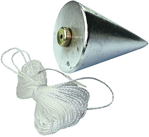 AERZETIX - Plomada en forma peonza - Herramientas/Accesorio manual para la construcción de edificios - Albañilería/Pared de ladrillo/Bloque de concreto/Hormigón - Cuerda/Cordón 5m - C45845