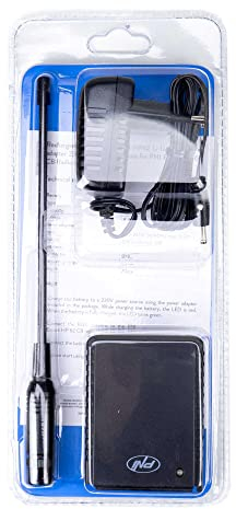 PNI AK-HP62 PB-HP62 Li-Ion 1500mAh battery kit plus 230V power supply 8.4V output and BNC antenna for CB Radio Escort HP 62