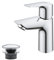 GROHE StartEdge, energiesparende Waschtischarmatur, Kaltwasser in Mittelstellung (Wasserhahn für Waschbecken, 15cm hoch, mit Pop-Up Ablauf, mit 3in1 Werkzeug, einfache Installation), chrom, 23900001