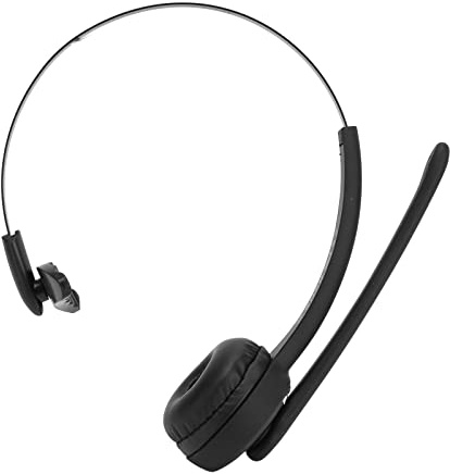Bluetooth-telefonheadset, Trådlöst Business Headset, Trådlöst Single Ear Headset, Kundservice Headset för Bärbar Dator Mobiltelefon PC Tablet
