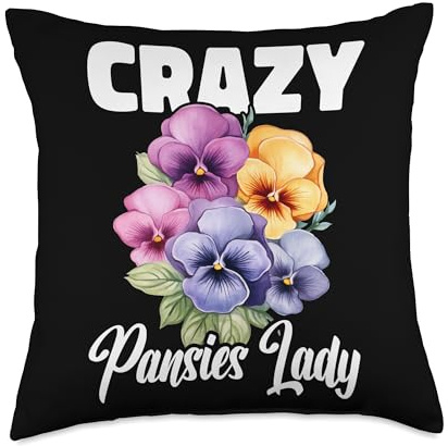 Pansies Flower Seeds for Planting Gardening Pansy Flower Throw Pillow
