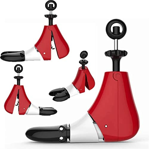 BDXMKS Skoblock hög topp sko töjare justerbar expanderare män kvinnor stövelformare hållare, rödsvart, Size 36-39