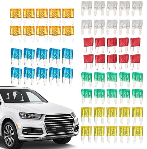 Fusibles de Voiture||Kit de fusibles de Remplacement Automobile | Boîte à fusibles, fusible à Profil Bas (5a/7.5a/10a/15a/20a) pour Camion de Bateau Automatique RV, 60 pièces, 120 pièces