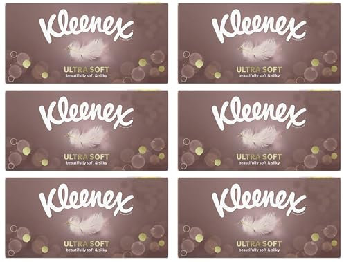 Kleenex Ultra Soft Facial Tissues – 6 Standard Tissue Boxes