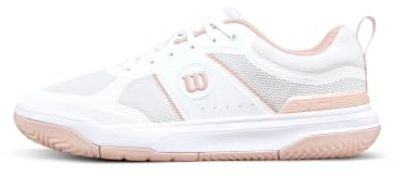 WILSON Pickle Pro Women's Pickleball Shoe - White/Cameo Rose, Size 7 US