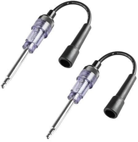 2 Stücks Zündfunkenprüfer,Verstellbarer Zündspule Prüfgerät,Mehrzweck-Motor-Zündspulenprüfgerät，Zündung Prüfer Zündkerzen Tester，für alle Auto Verbrennungsmotoren Rasenmäher interner externer Motor