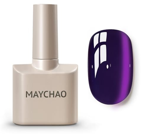 MAYCHAO Royal Amethyst Gel Nail Polish, 0.5 OZ Soak Off UV LED Gel Polish Nail Art Starter Manicure Salon DIY at Home