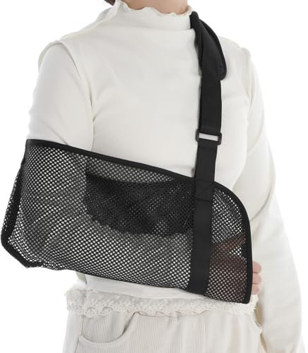 APLZGMG Medizinische Schulterschlinge aus Netzstoff, für Schulterverletzungen, gerissene Rotatorenmanschette