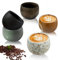 Hengrongshen Set Tazzine Caffè, 5 x 50ml Tazzine Caffe, Tazze da Espresso, Tazze Caffe Senza Manico, Tazze da Caffè per Moka, Macchiato, Tè