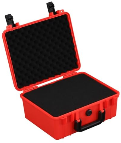 GREOHNMPAW Malette à Outils Protectrice Étanche Anti-Choc, Anti-Poussière, à Usage Multiple, Compacte, pour le Transport, le Stockage à, les Entrepôts Extérieurs - Rouge.