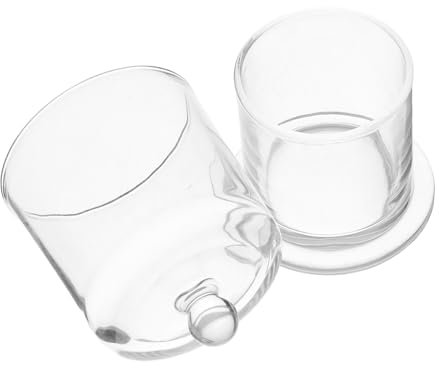 FUNOMOCYA Vaso in Vetro Per Dolci Caramelle Gelatina e Candele Coperchio Inserti Per Candele Portacandele Forma Di Tornado