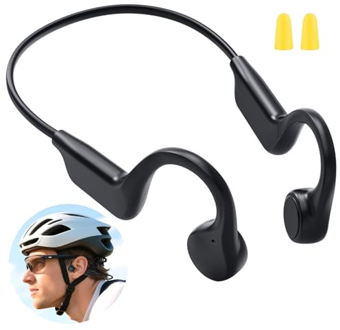 Lvcdodvd Bone Conduction Headphones Open Ear Headphones Wireless Bluetooth 5.3 IPX5 Waterproof Sports Earphones for Running Gym Workout Hiking Ski Cycling